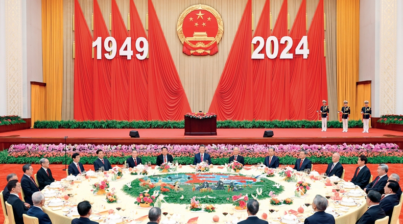 庆祝中华人民共和国成立75周年招待会在京隆重举行