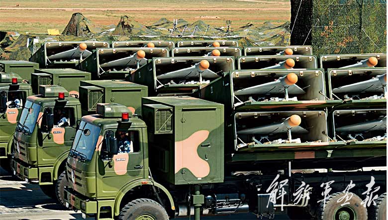 庆祝中国人民解放军建军90周年阅兵专刊 受阅电子侦察车组,具有多种