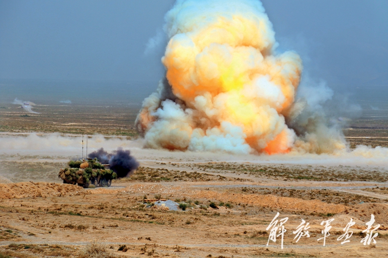 前沿爆破,为装甲突击群开辟通路.